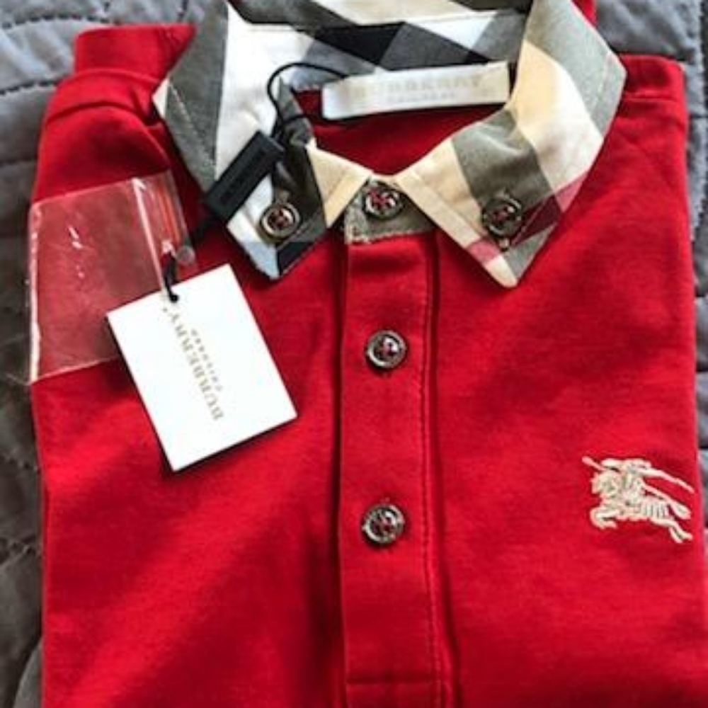 Burberry boys 3T shirt new with tags $80